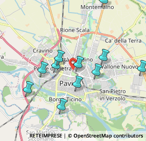 Mappa Piazza Borgo Calvenzano, 27100 Pavia PV, Italia (1.85818)