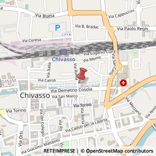 Mappa Piazza del Popolo, 4, 10034 Chivasso, Torino (Piemonte)