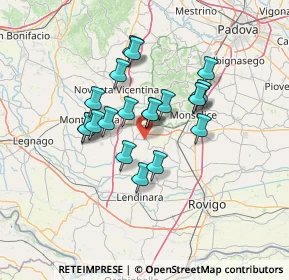 Mappa 35040 Carceri PD, Italia (10.673)