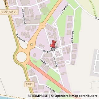 Mappa Via Londra, 22, 46047 Porto Mantovano, Mantova (Lombardia)