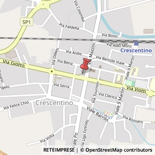 Mappa Piazza Caretto, 5, 13044 Crescentino, Vercelli (Piemonte)