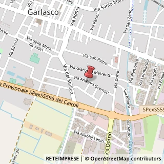 Mappa Via Antonio Gramsci, 14, 27026 Garlasco PV, Italia, 27026 Garlasco, Pavia (Lombardia)