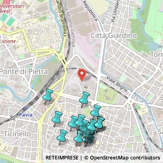 Mappa Via Albertini, 27100 Pavia PV, Italia (0.727)