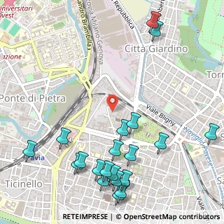 Mappa Via Albertini, 27100 Pavia PV, Italia (0.6995)