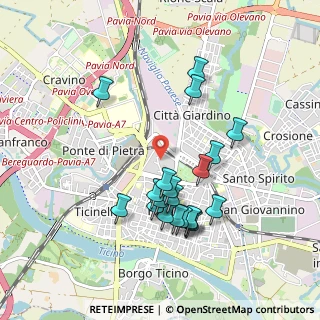 Mappa Via Albertini, 27100 Pavia PV, Italia (0.8975)