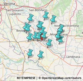 Mappa Via Giovanni Vicentini, 37045 Legnago VR, Italia (10.7195)