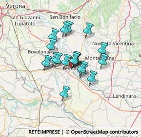 Mappa Via Giovanni Vicentini, 37045 Legnago VR, Italia (8.9515)