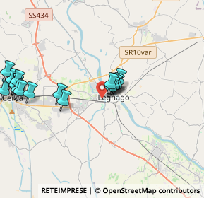 Mappa Via Giovanni Vicentini, 37045 Legnago VR, Italia (4.45444)