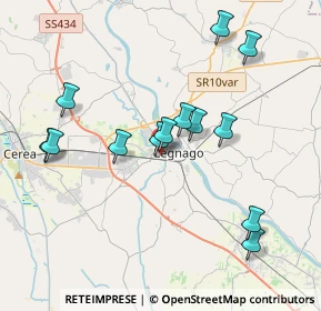 Mappa Via Giovanni Vicentini, 37045 Legnago VR, Italia (3.77077)