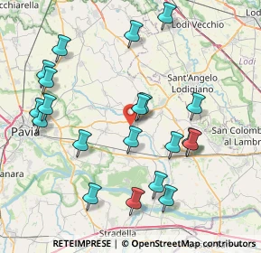 Mappa Via Case Nuove, 27010 Vistarino PV, Italia (8.607)