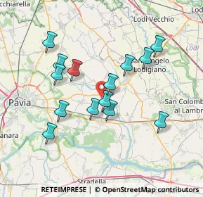 Mappa Via Case Nuove, 27010 Vistarino PV, Italia (6.67857)