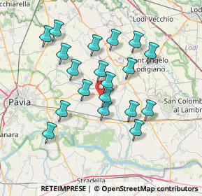 Mappa Via Case Nuove, 27010 Vistarino PV, Italia (6.53)