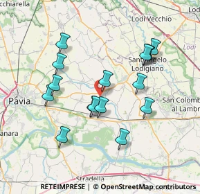 Mappa Via Case Nuove, 27010 Vistarino PV, Italia (6.9425)