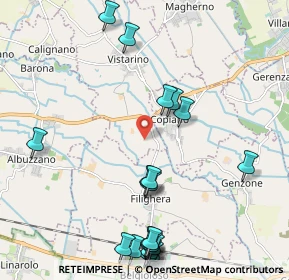 Mappa Via Case Nuove, 27010 Vistarino PV, Italia (2.607)