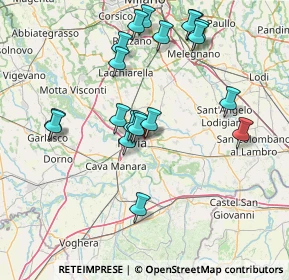 Mappa Via Salvador Allende, 27100 Pavia PV, Italia (15.153)