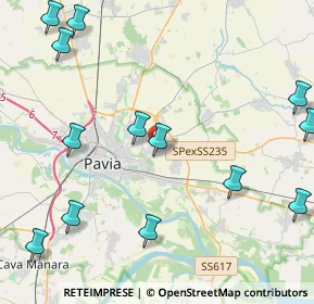 Mappa Via Salvador Allende, 27100 Pavia PV, Italia (5.88)