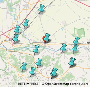 Mappa Via A. Cenna, 13044 Crescentino VC, Italia (9.629)