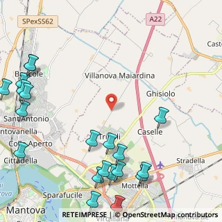 Mappa Via Fossamana, 46030 San Giorgio di Mantova MN, Italia (3.166)
