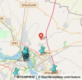 Mappa Via Fossamana, 46030 San Giorgio di Mantova MN, Italia (5.44583)