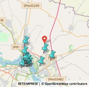 Mappa Via Fossamana, 46030 San Giorgio di Mantova MN, Italia (4.37538)