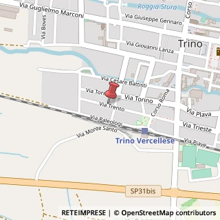 Mappa Via Trento, 16, 13039 Trino, Vercelli (Piemonte)