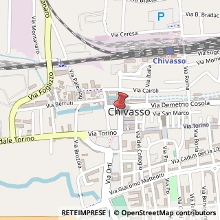 Mappa Via Siccardi, 5, 10034 Chivasso, Torino (Piemonte)