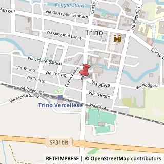 Mappa Corso Galileo Ferraris, 10, 13039 Trino, Vercelli (Piemonte)