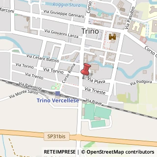 Mappa Corso Galileo Ferraris, 9, 13039 Trino, Vercelli (Piemonte)
