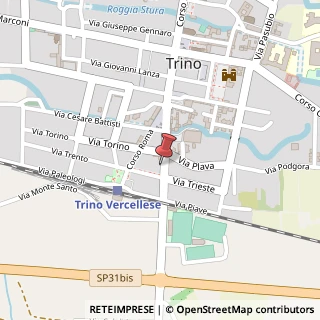 Mappa Corso Galileo Ferraris, 12, 13039 Trino, Vercelli (Piemonte)
