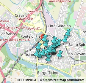 Mappa Piazza Dante, 27100 Pavia PV, Italia (0.7225)