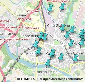 Mappa Piazza Dante Alighieri, 27100 Pavia PV, Italia (1.0605)
