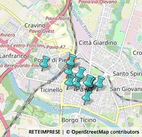 Mappa Piazza Dante, 27100 Pavia PV, Italia (0.66083)