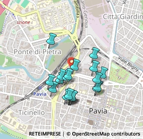 Mappa Piazza Dante Alighieri, 27100 Pavia PV, Italia (0.3865)