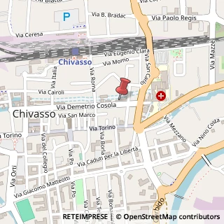 Mappa Via Demetrio Cosola, 12, 10034 Chivasso, Torino (Piemonte)