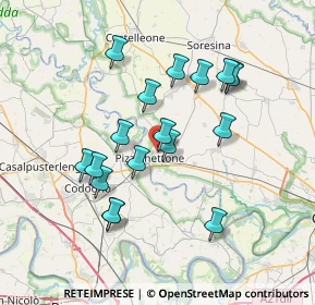 Mappa Via Ungheria, 26026 Pizzighettone CR, Italia (6.69889)