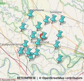 Mappa Via Ungheria, 26026 Pizzighettone CR, Italia (6.80647)