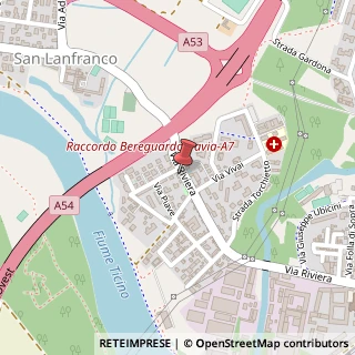 Mappa Via Riviera, 130, 27100 Pavia, Pavia (Lombardia)