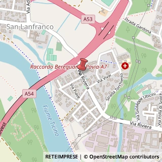 Mappa Via Riviera, 134, 27100 Pavia, Pavia (Lombardia)