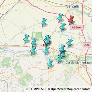 Mappa Via Fratelli Cervi, 13039 Trino VC, Italia (6.22579)