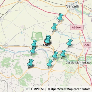 Mappa Via Fratelli Cervi, 13039 Trino VC, Italia (5.71125)