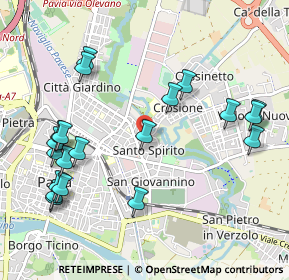 Mappa Via Villa Jemoli, 27100 Pavia PV, Italia (1.1755)