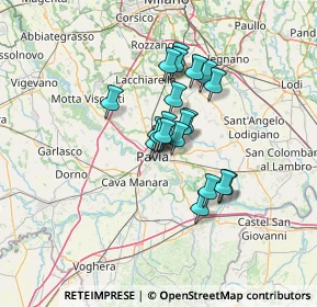 Mappa Via Villa Jemoli, 27100 Pavia PV, Italia (9.1855)