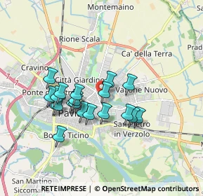 Mappa Via Villa Jemoli, 27100 Pavia PV, Italia (1.4505)
