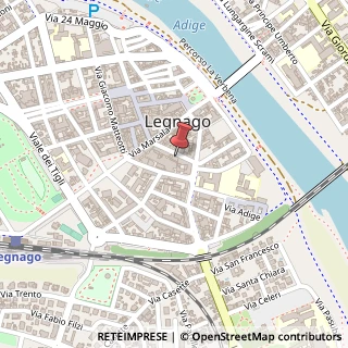 Mappa Via Bezzecca, 28, 37045 Legnago, Verona (Veneto)