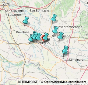 Mappa Via I Maggio, 37045 Legnago VR, Italia (8.88071)