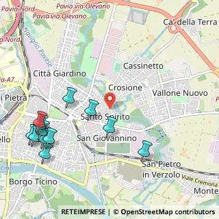 Mappa Via Assi S. Paolo, 27100 Pavia PV, Italia (1.32083)