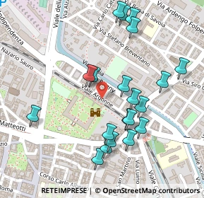 Mappa Viale Bligny, 27100 Pavia PV, Italia (0.252)