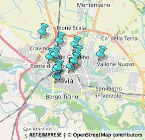 Mappa Viale Bligny, 27100 Pavia PV, Italia (1.065)