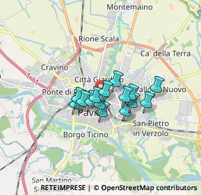 Mappa Viale Bligny, 27100 Pavia PV, Italia (1.032)