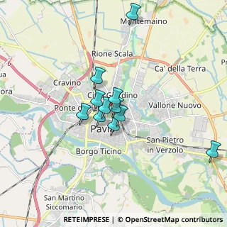Mappa Pavia, 27100 Pavia PV, Italia (1.25818)